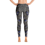 Grey Peacock Pheasant Leggings